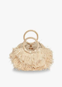 Merida Straw Fringe Tote Bag