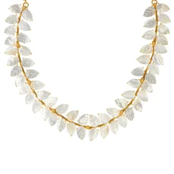 Mermaid Garden Vine Necklace in Mother of Pearl