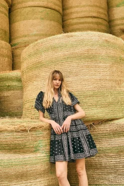 Merritt Dress in Aces Wild Black