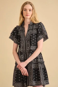 Merritt Dress in Aces Wild Black