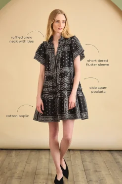 Merritt Dress in Aces Wild Black