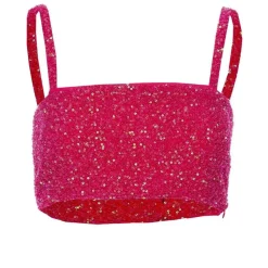 Mi Luz Top In Hot Pink