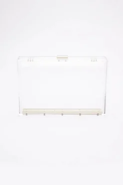 Mia Acrylic Clutch with Cinderella Blue Pouch