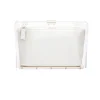 Mia Acrylic Clutch with Ivory Satin Zipper Pouch