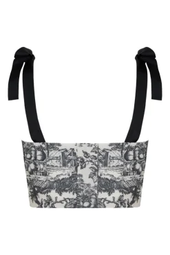 Mia Top And Skirt Set Black Toile