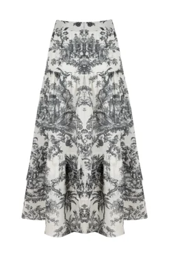 Mia Top And Skirt Set Black Toile