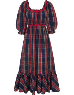 Midnight Tartan Agatha Dress