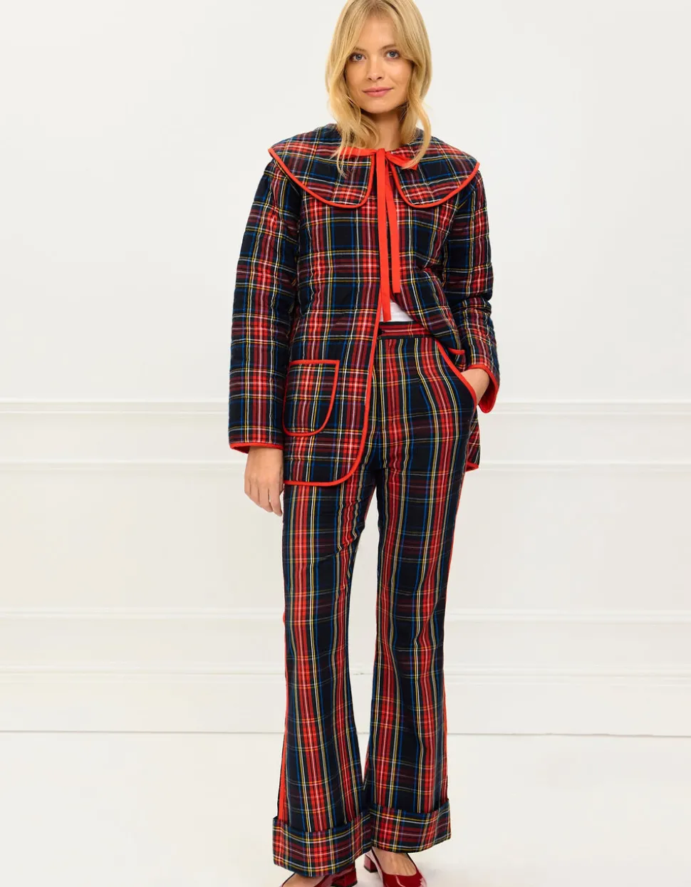 Midnight Tartan Romy Trousers