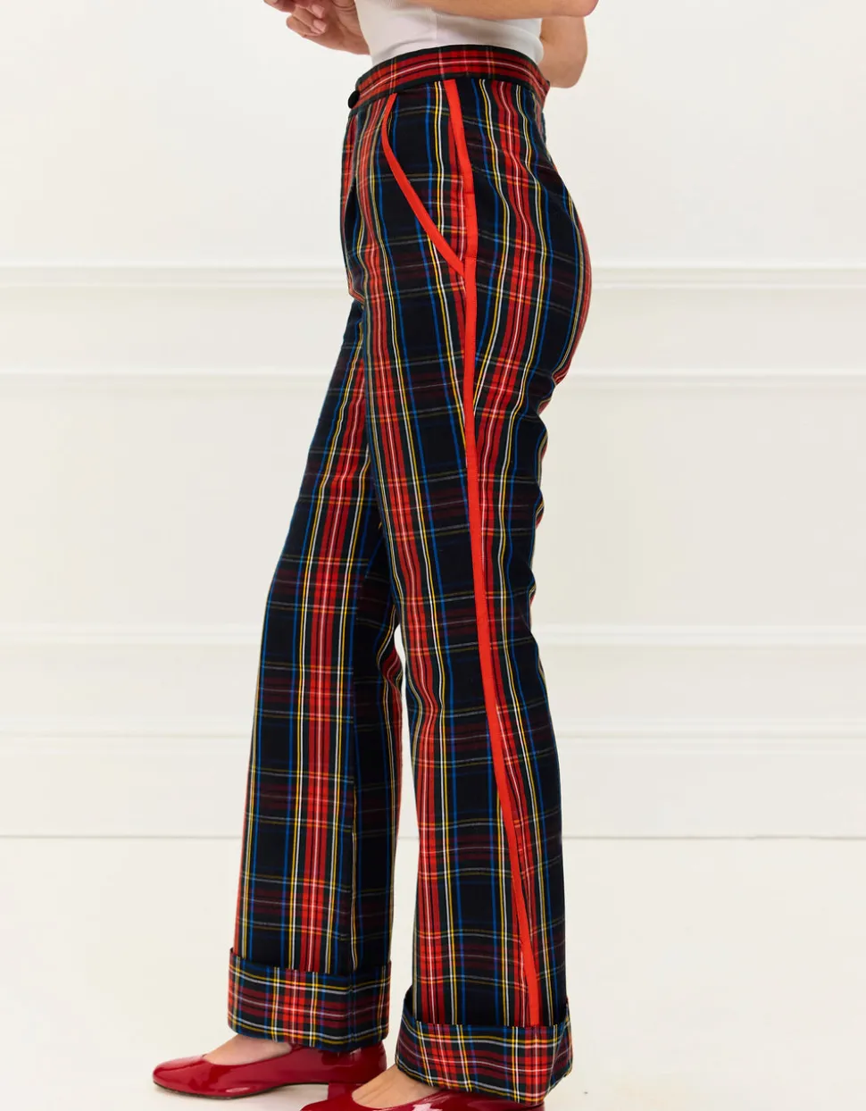 Midnight Tartan Romy Trousers