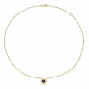 Midori Blue Sapphire Pendant Necklace