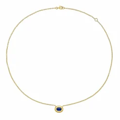 Midori Blue Sapphire Pendant Necklace