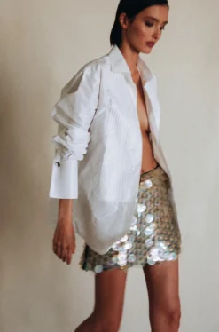 Miguela Sequin Mini Skirt