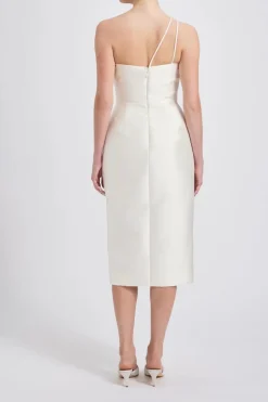 Mikado One-Shoulder Dress