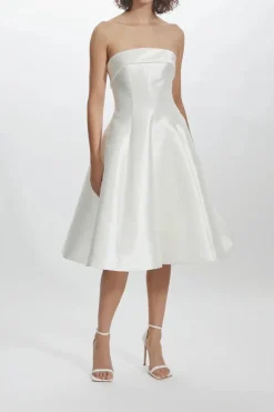 Mikado Strapless Dress