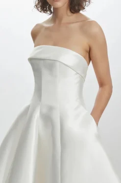 Mikado Strapless Dress