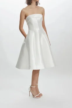 Mikado Strapless Dress