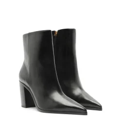 Mikki Block Leather Boot in Black