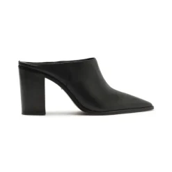 Mikki Mule Leather Pump in Black