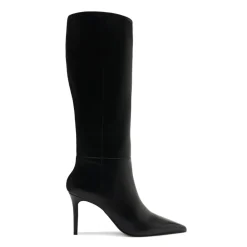 Mikki Up Leather Boot in Black