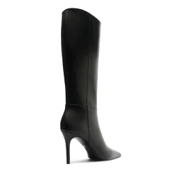 Mikki Up Leather Boot in Black
