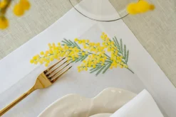 Mimosa Napkin and Placemat, Set of 2