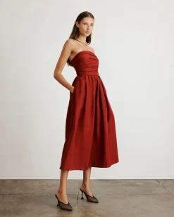 Mina Dress in Smoked Paprika