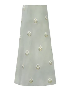 Mina Skirt in Mint & Ivory