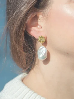 Mindy Earrings in White