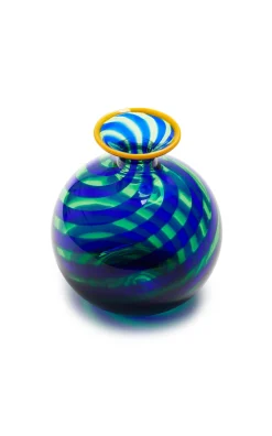 Mini Ciccio Vase in Rigadin Twist Blue