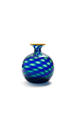 Mini Ciccio Vase in Rigadin Twist Blue