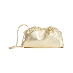 Mini Cloud Clutch in Gold