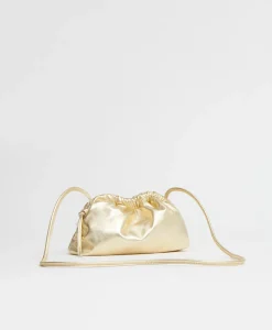 Mini Cloud Clutch in Gold