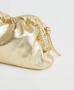 Mini Cloud Clutch in Gold