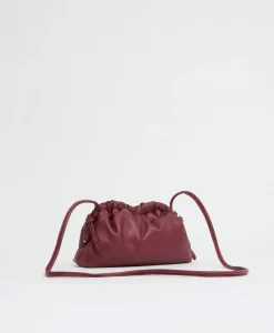 Mini Cloud Clutch in Oxblood