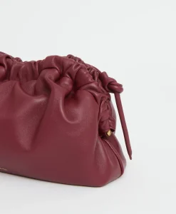 Mini Cloud Clutch in Oxblood