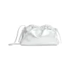 Mini Cloud Clutch in Silver