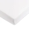 Mini Crib Sheet in GOTS Certified Organic Muslin Cotton in White