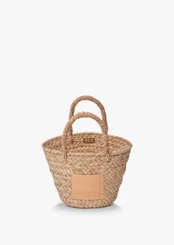 Mini Francisca Straw Tote in Natural