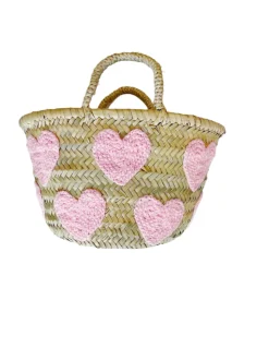Mini Light Pink Heart Basket