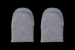Mini Oven Mitts 8" in Charbon, Set of 2