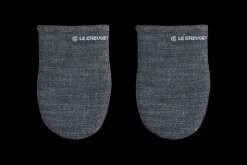 Mini Oven Mitts 8" in Noir, Set of 2