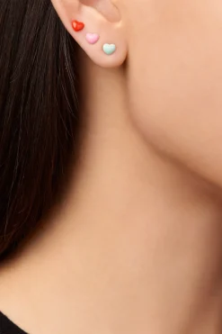 Mini Puffy Heart Stud