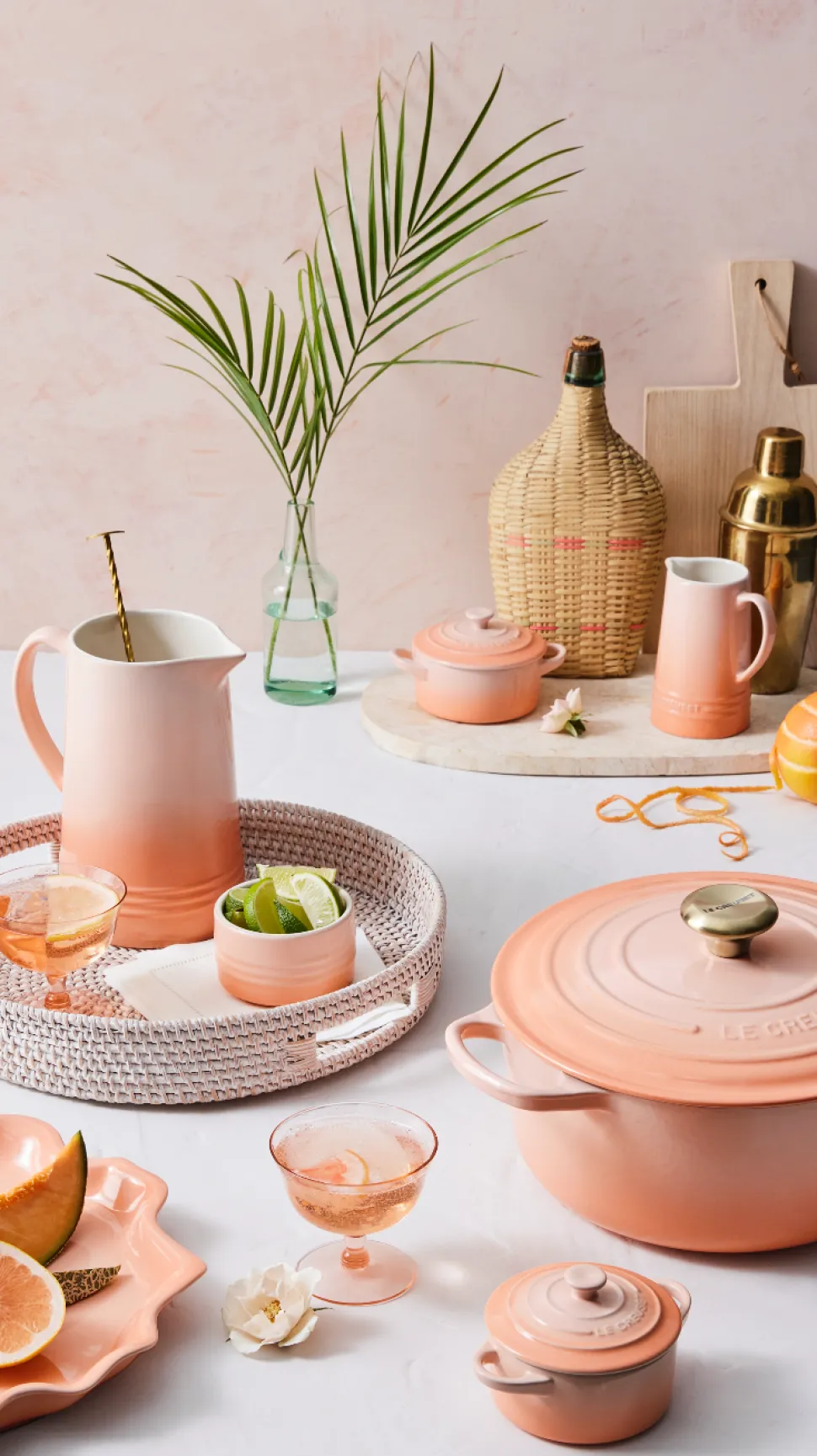 Mini Round Cocotte in Peche