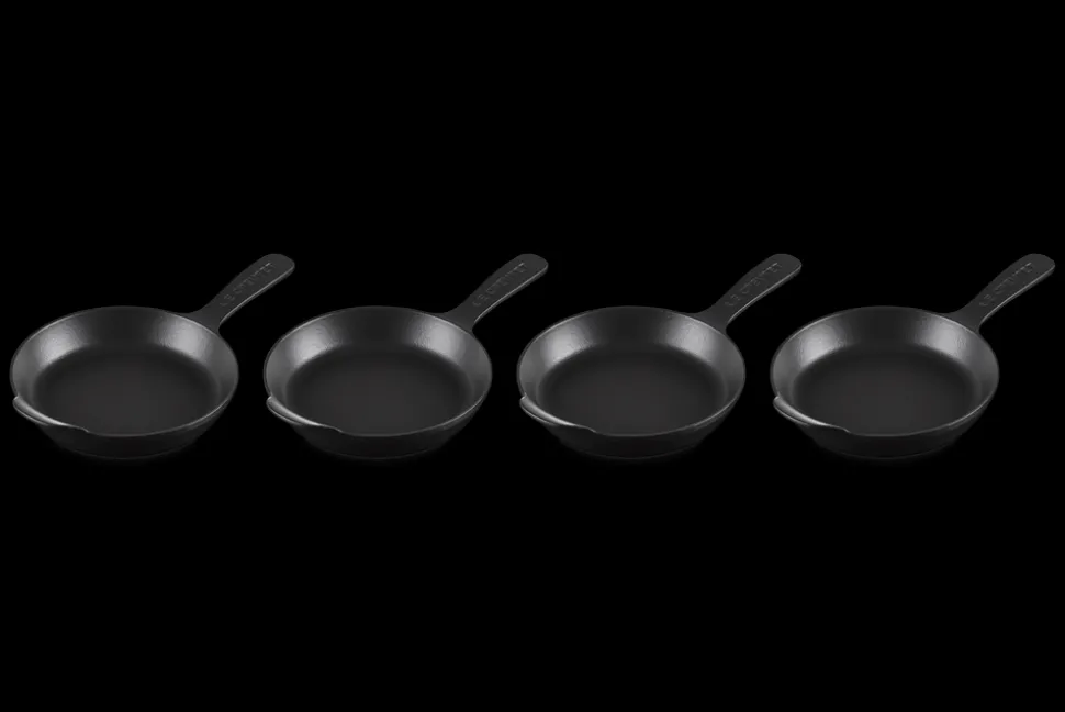 Mini Skillet 1/3 QT in Matte Black, Set of 4