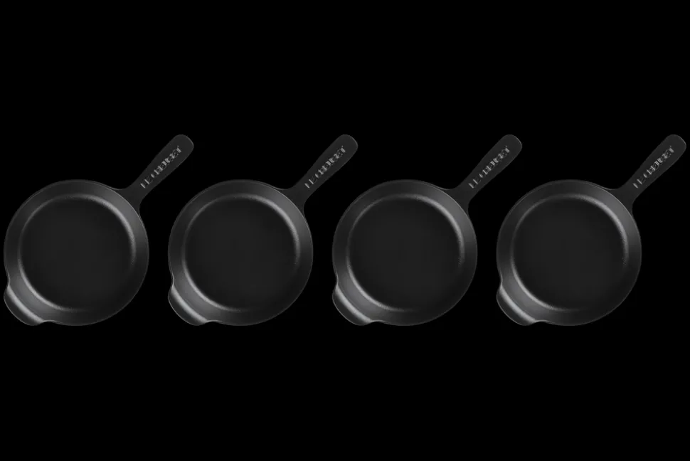 Mini Skillet 1/3 QT in Matte Black, Set of 4