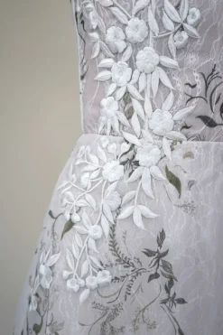 Miniature Rose Mini Dress With Lace