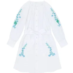 minnow x Fanm Mon Women's Coconut Grove White Long Sleeve Dress