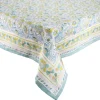 Mira Tablecloth in Seafoam & Green