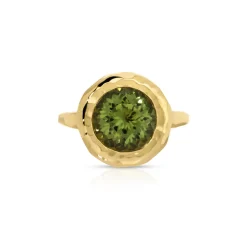 Mirage Ring in Green Tourmaline