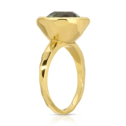 Mirage Ring in Green Tourmaline